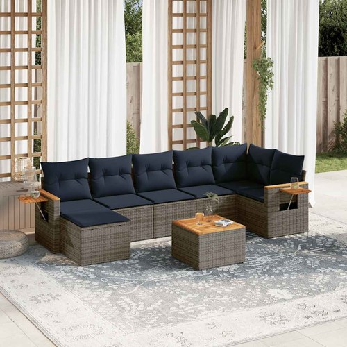 Salon jardin avec coussins - jardin,