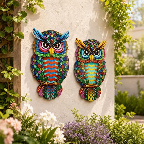 Décoration clôture hibou - décoration,