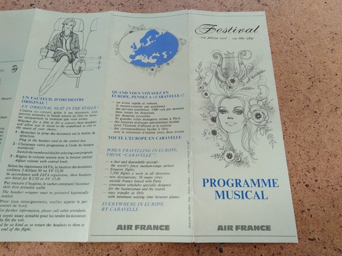 Dépliant air france programme - air,