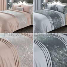 Charleston Housse de Couette Ensembles Argent Luxe - Simple Double King Super