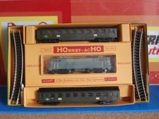 SNCF COFFRET VOYAGEURS PARIS-LILLE LOCO BB 16009 + 2 VOITURES HORNBY