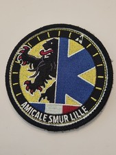 Insigne Ecusson Patch Tissu  pompiers  Santé Amicale SMUR Lille Obsolète 