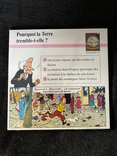 Lot fiches atlas tintin - lot,