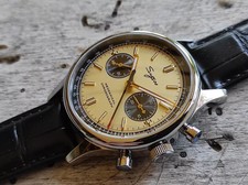 MONTRE POUR HOMME SUGESS PANDA CHRONO À REMONTAGE MANUEL 40 MM avec SEAGULL ST1901 + EXCELLENT MOUVEMENT