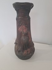 Art Nouveau  Vase En Platre