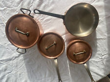 Un Lot de 4 MAUVIEL en cuivre étamé