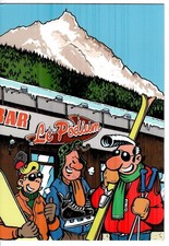 CARTE POSTALE LUCIEN A CHAMONIX SIGNE PAR FRANK MARGERIN NEUF