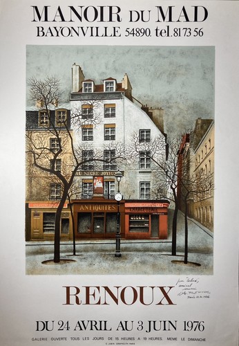 Affiche exposition renoux - affiche,