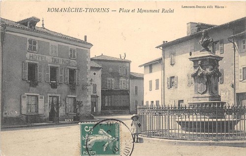 Cpa romaneche thorins place - cpa,