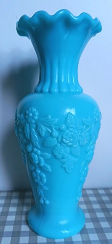 Ancien joli vase - , bleu