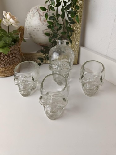 Lot verres bouteille tête - lot, et