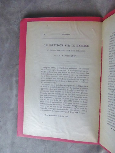 Observations sur mariage - sur,