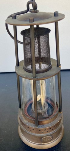 Ancienne lampe mineur en - lampe, de