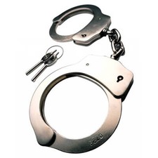 Menottes véritables acier nickelé