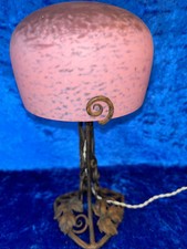 Lampe art deco pate de verre