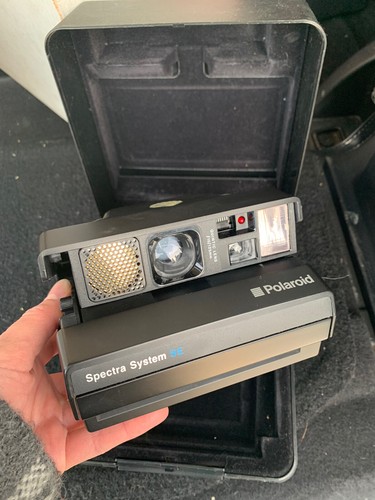 Vintage polaroid black spectra - vintage,