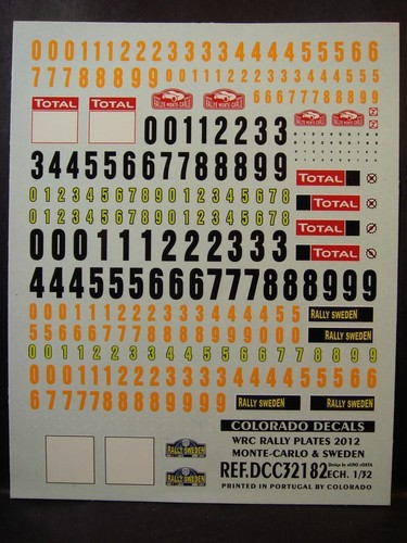 Decals plaques rallye wrc - plaques,