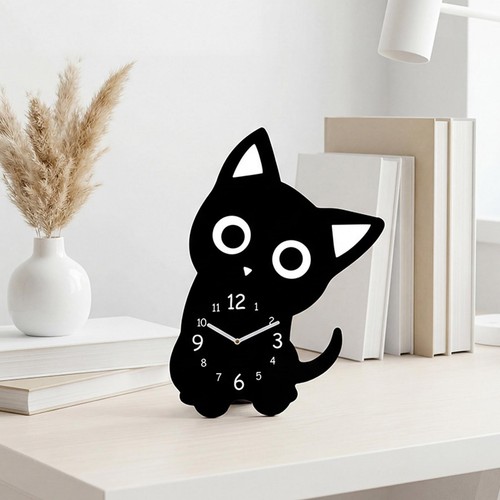Horloge bureau chat - de,