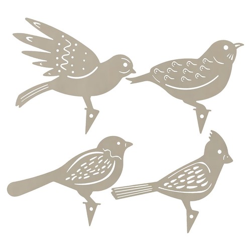 Oiseaux en métal - 2x(,