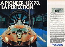 PUBLICITE ADVERTISING 104  1981  PIONEER   autostéréo  KEX73  ( 2 pages)