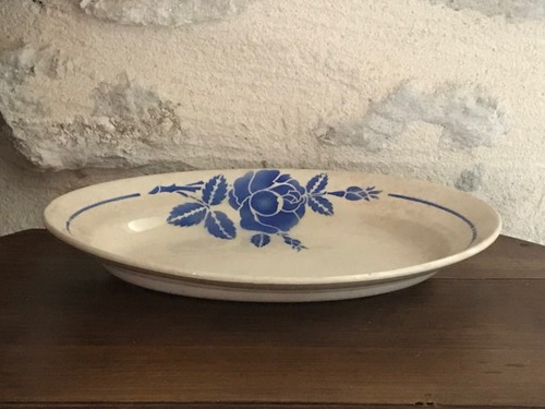 Ancien plat oval - creux, moulin