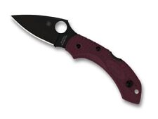 C28BGBKP2 - COUTEAU SPYDERCO DRAGONFLY 2 BORDEAUX LAME NOIRE SPRINT