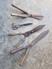 lot outil ancien ciseaux Cisaille taille haie vintage