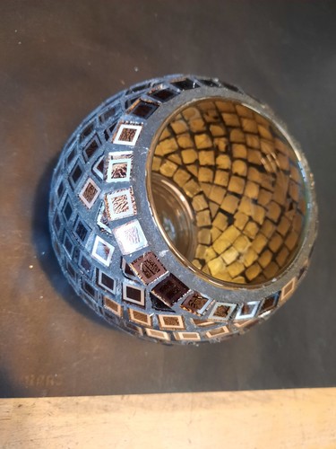 Vase boule tesselles miroir - tesselles,