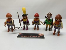 ♠️ Playmobil - Chevalier - Lot De 5 Perso violet -  arc flèches médiévales ♠️