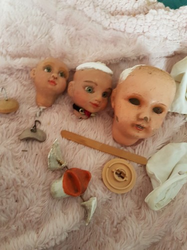 Lot têtes dolls poupée - lot,