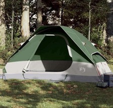 Tente De Camping A Dôme 2 Personnes Vert Imperméable Abri De Camping Compacte