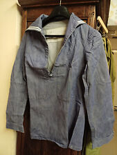 Ancienne vareuse denim militaire française de la Marine Nationale (2) - 1973