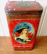 Ancienne boite métal publicitaire Cacao Gérard Bensdorp