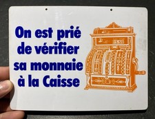 Ancienne Plaque Tôle Plastique Non Émaillée Année 70/80 Publicitaire Bistrot Bar