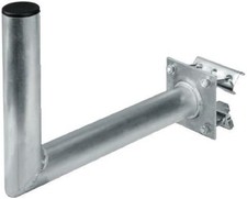 Support mural tubulaire pour fixation de parabole/antenne en aluminium