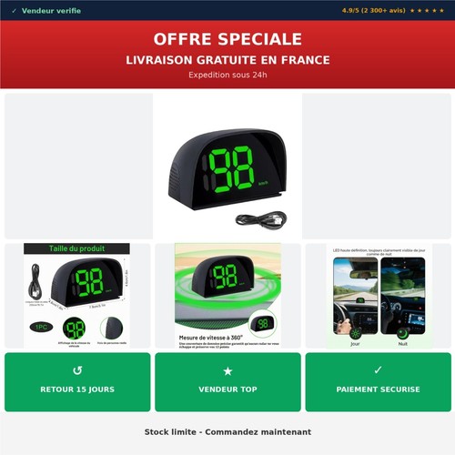 Compteur vitesse hud gps - hud,