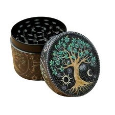 grinder arbre de vie 50 mm moulin a épices en zinc 4 parties robuste