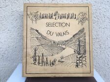 Boîte de rangement en bois / Caisse à vin / Sélection du Valais / Déco