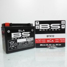 Batterie SLA BS Battery pour Moto Aprilia 1000 Tuono 2003 à 2006 YTX12-BS / 12V