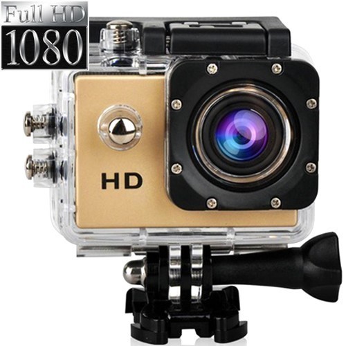 Gold 1080p sport camera - 1080p,