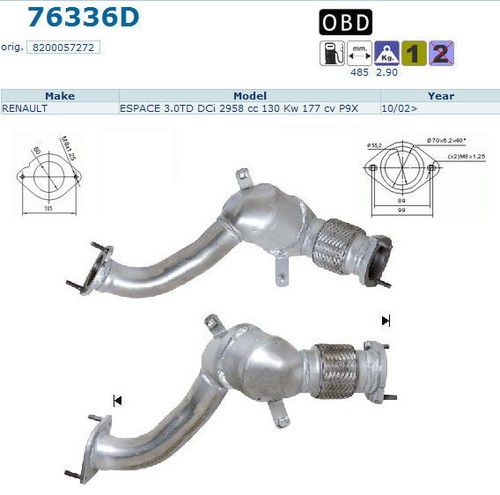 Pot catalytique renault espace - pot,