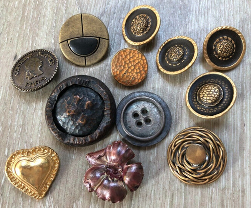 Lot boutons haute couture - de,