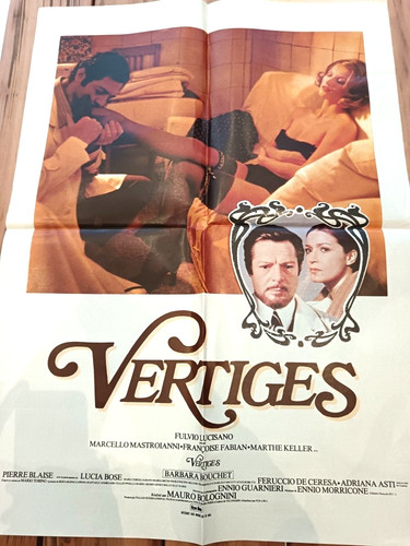 Affiche cinema film vertiges - affiche,
