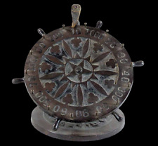 ROULETTE DE COMPTOIR OH J HURD  vers 1900 / jouet ancien jeu de bar