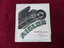 Prospectus  catalogue Moto : AIGLON 250cc & 350cc vers 1930
