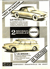 PUB  MINIATURE " C.I.J " I.D BREAK  / LA FACELLIA   1961
