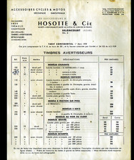 SELONCOURT 25: USINE de KLAXONS & RETROVISEURS pour MOTOS VELOS "HOSOTTE" en1959