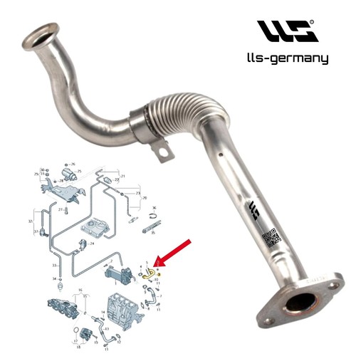 Tuyauterie egr pour - tuyauterie, vw