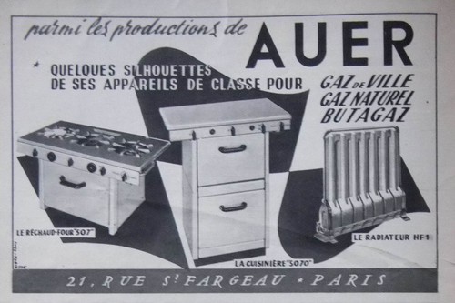 Publicité presse 1950 auer - publicitÉ, le