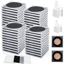 Lot de 40 capsules de pièces de monnaie transparentes pour collectionneurs po...